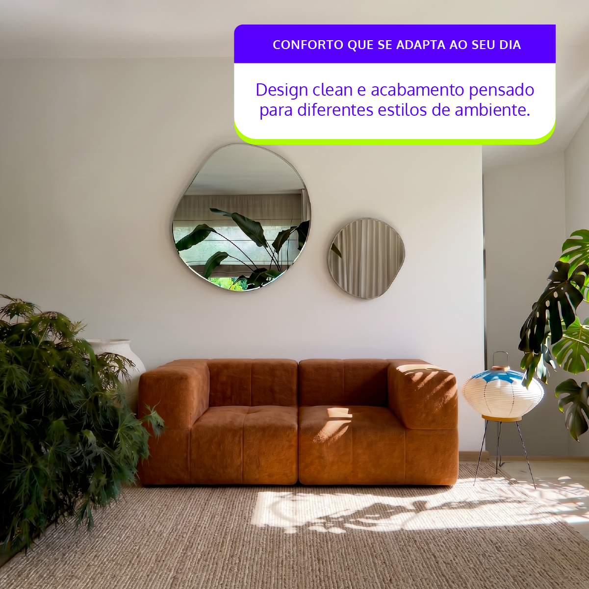 Sofá Modular 2 Lugares 2 Cantos em Boucle Plus Mostarda