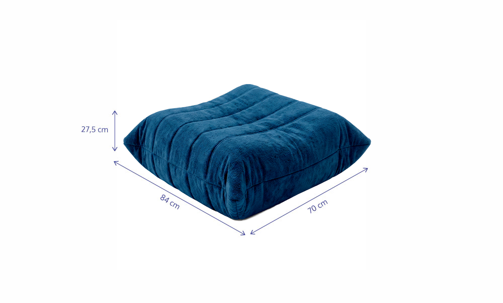 Apoio de Pé - Poltrona Liv - Boucle Azul Marinho