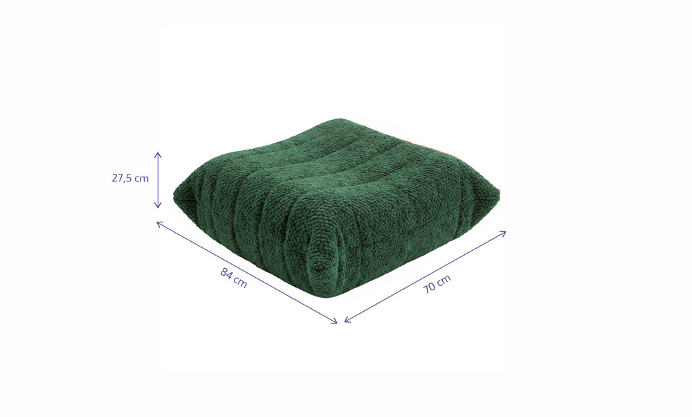 Apoio de Pé - Poltrona Liv - Boucle Cloud Touch Green