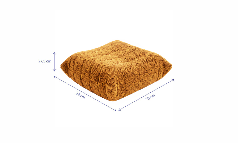 Apoio de Pé - Poltrona Liv - Boucle Cloud Touch Mostarda