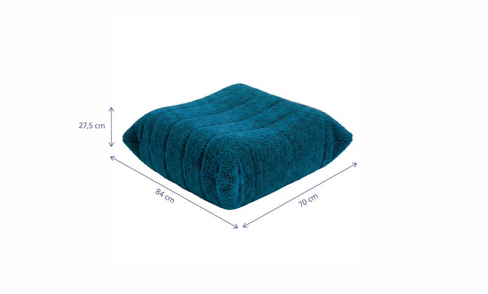Apoio de Pé - Poltrona Liv - Boucle Cloud Touch Ocean